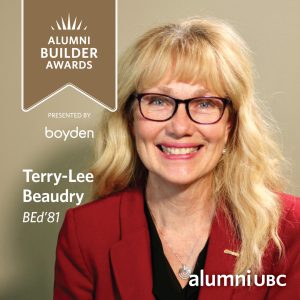Terry-Lee Beaudry, UBC Alumni Builder Award
